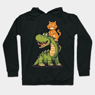 Cat Dinosaur Whisker Party Hoodie